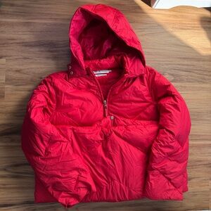 Tommy Hilfiger Red Hooded Puffer Jacket